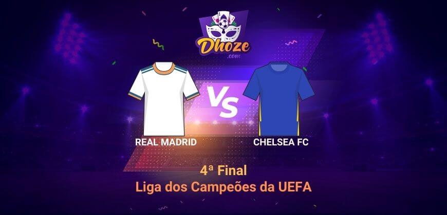 Real Madrid x Chelsea | Quartos de final | Previsões das Melhores Casas de Apostas para apostar na UEFA Champions League 2022