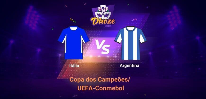 Itália x Argentina  (01 de Junho) |  Copa dos Campeões UEFA-Conmebol | Previsão da Aposte com Bet365 Apostas Esportivas e Betsson Brasil