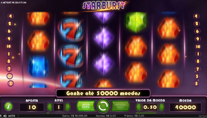 Maquina Caça-níquel online Starburst