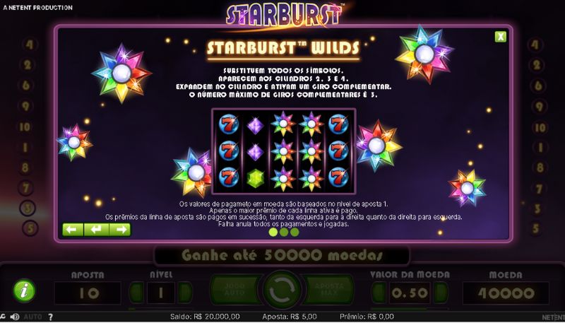 Maquina Caça-níquel online Starburst