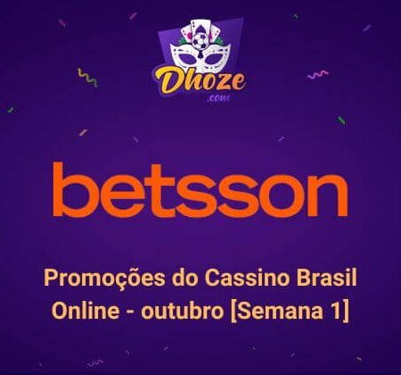 Promoções do Betsson Cassino Online – outubro [Semana 1]