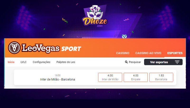 LeoVegas Apostas Inter x Barcelona